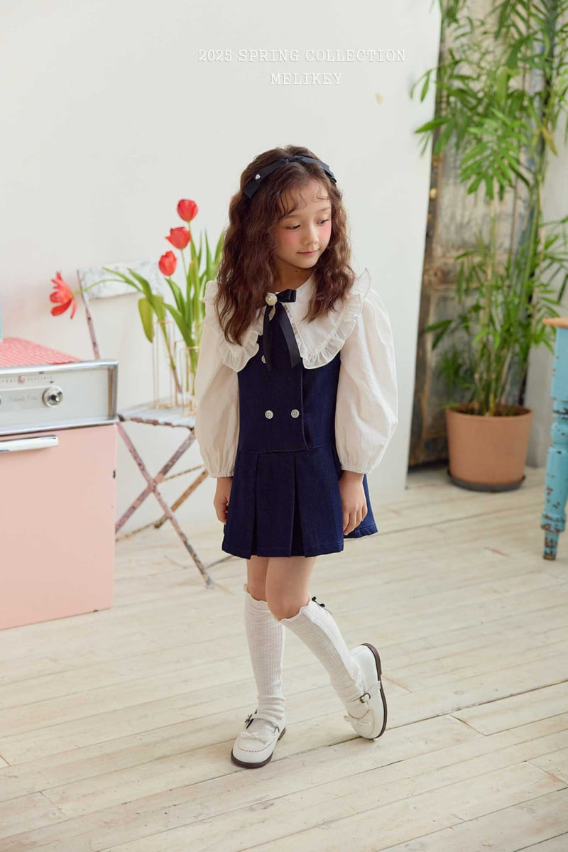 Melikey - Korean Children Fashion - #designkidswear - Atte Denim One-piece - 9