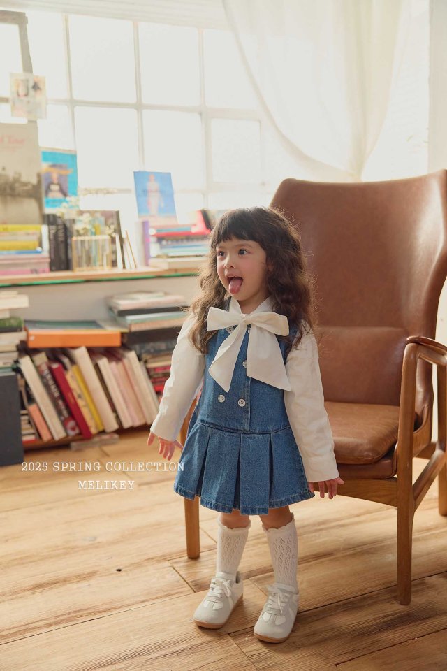 Melikey - Korean Children Fashion - #designkidswear - Atte Denim One-piece - 8