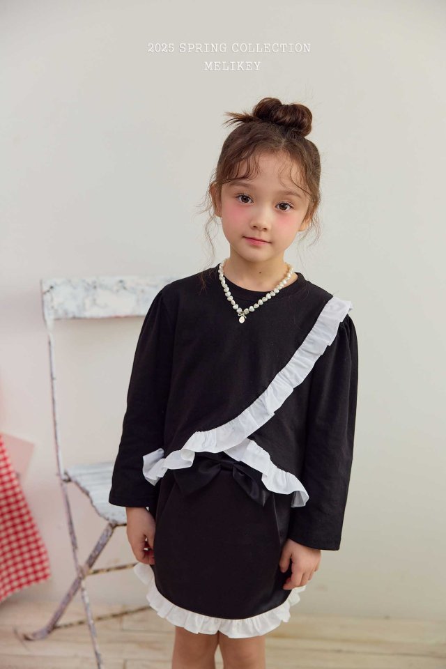 Melikey - Korean Children Fashion - #designkidswear - Coco Ribbon Skirt - 9