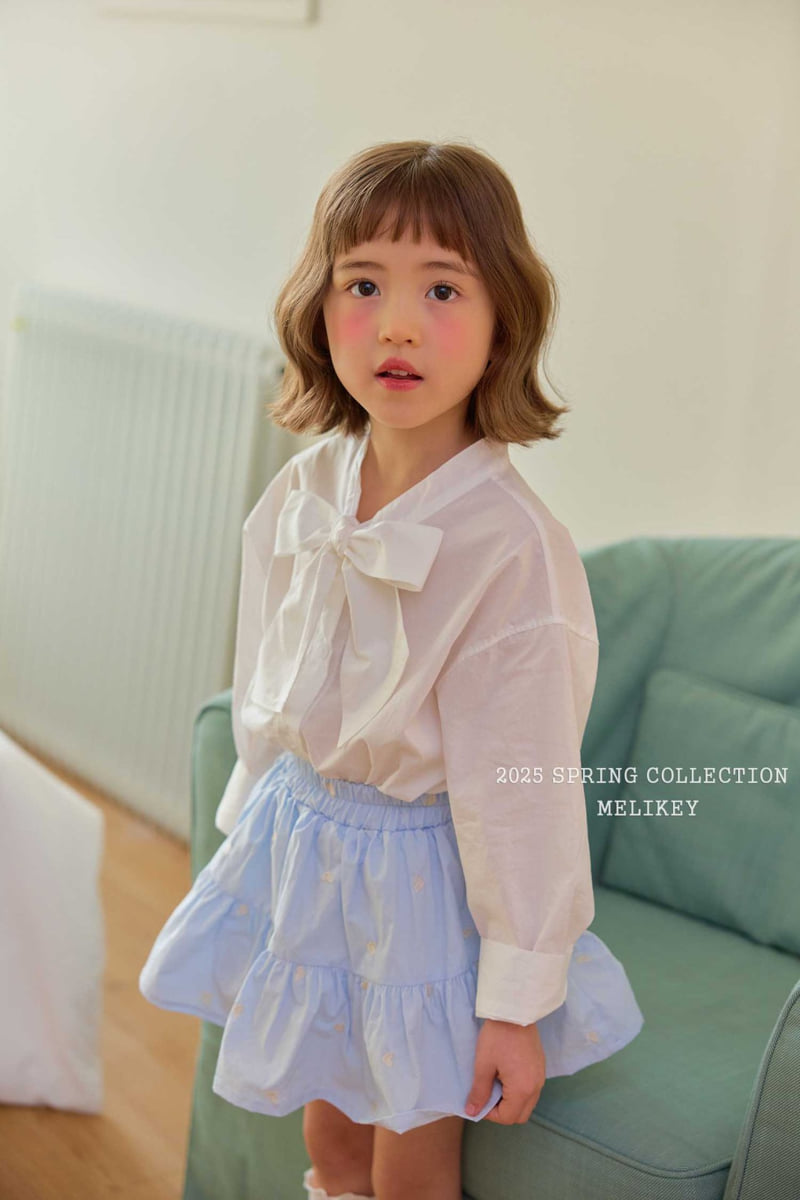 Melikey - Korean Children Fashion - #designkidswear - Heart Embroidery Skirt - 8