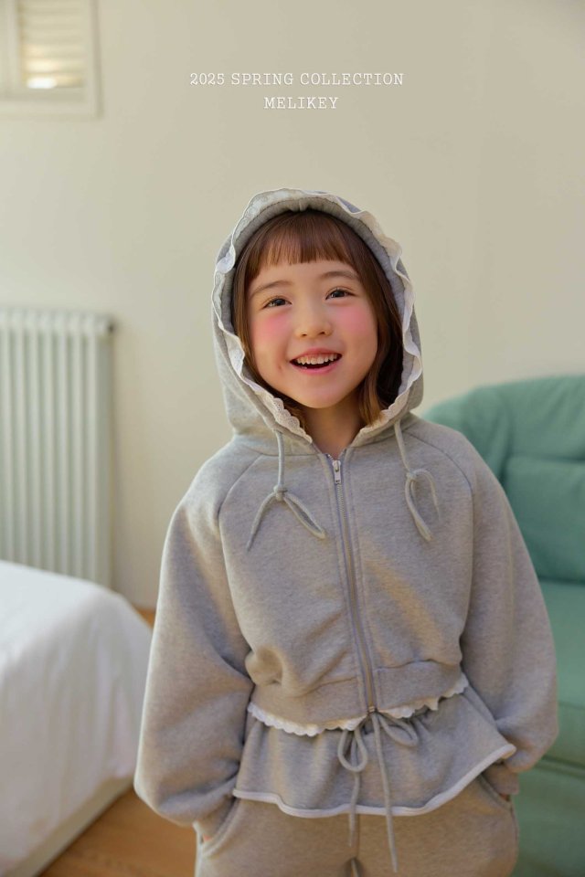 Melikey - Korean Children Fashion - #designkidswear - Franfranc Hooded Zip-up Jacket - 8