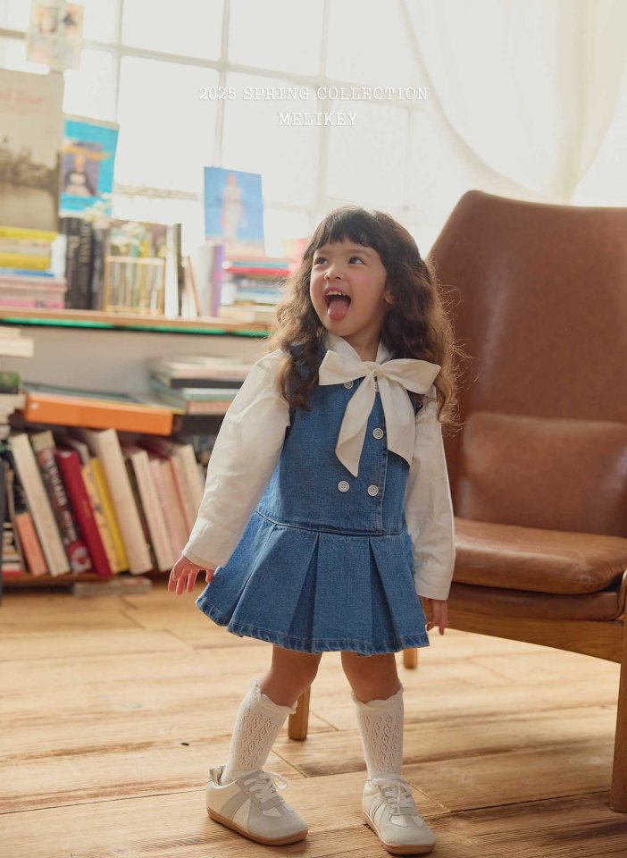 Melikey - Korean Children Fashion - #discoveringself - Atte Denim One-piece - 9