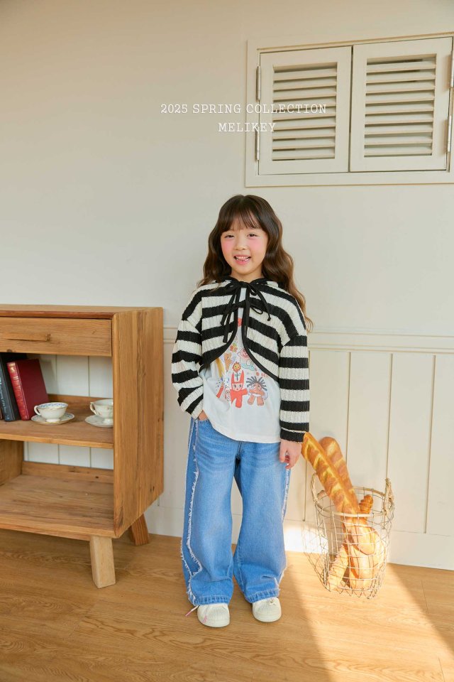 Melikey - Korean Children Fashion - #discoveringself - Point Denim Pants - 8
