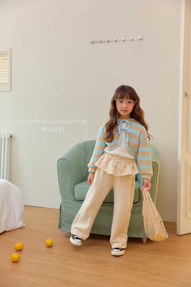 Melikey - Korean Children Fashion - #designkidswear - Lemona Frill Pants - 4