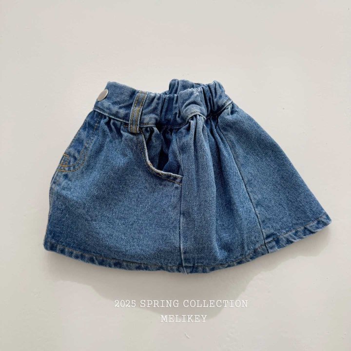 Melikey - Korean Children Fashion - #discoveringself - Layered Short Denim Skirt - 2