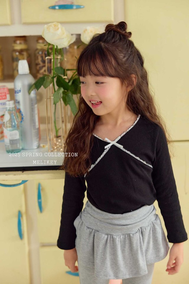 Melikey - Korean Children Fashion - #discoveringself - Dia Ribbon Tee