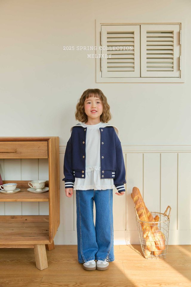 Melikey - Korean Children Fashion - #fashionkids - Honey Sailor Short Jacket - 5