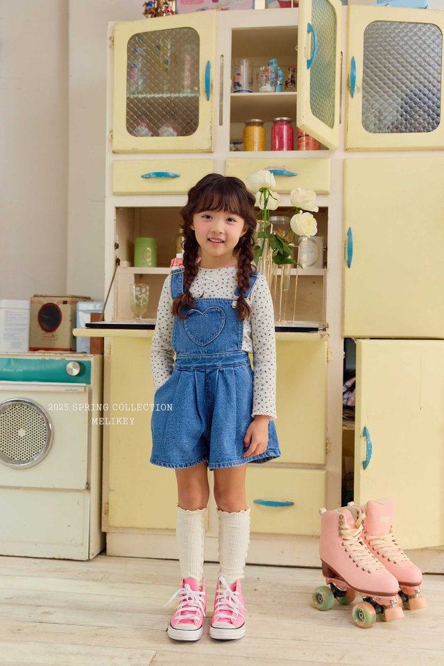 Melikey - Korean Children Fashion - #discoveringself - Heart Pocket Suspenders Pants - 4