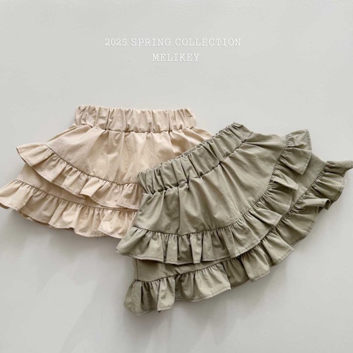 Melikey - Korean Children Fashion - #fashionkids - Round Frill Cancan Skirt - 6