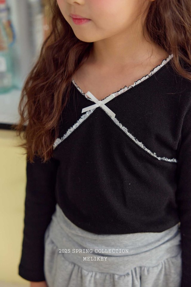 Melikey - Korean Children Fashion - #fashionkids - Dia Ribbon Tee - 2