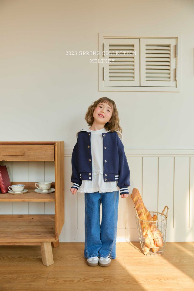 Melikey - Korean Children Fashion - #kidsshorts - Honey Sailor Short Jacket - 6