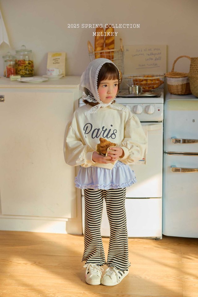 Melikey - Korean Children Fashion - #kidsshorts - Jelly Ribbed Bootcut Pants - 3