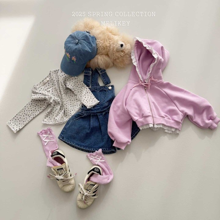Melikey - Korean Children Fashion - #kidsshorts - Flower Blue Ball Cap - 5