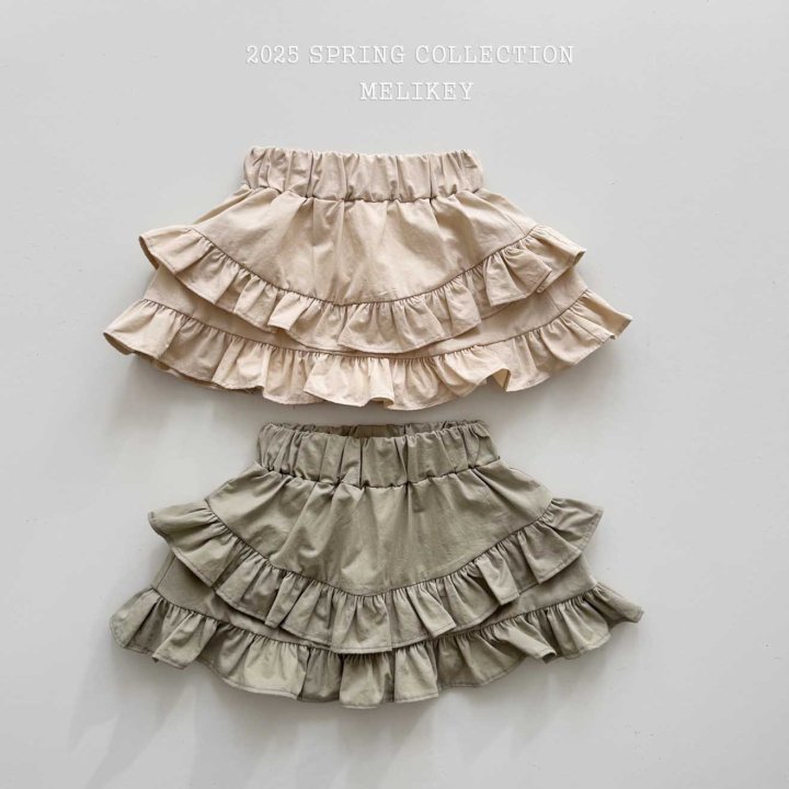 Melikey - Korean Children Fashion - #kidsshorts - Round Frill Cancan Skirt - 7