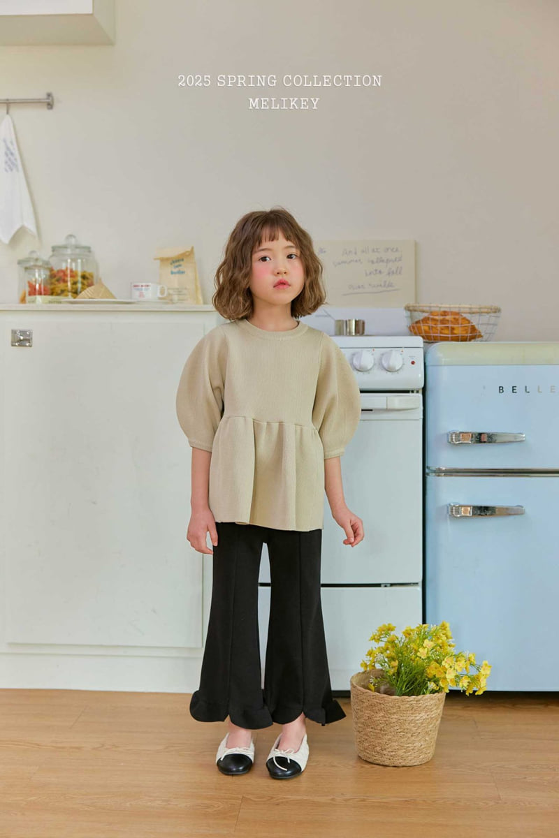 Melikey - Korean Children Fashion - #kidsstore - Spring Frill Bootcut Pants - 9