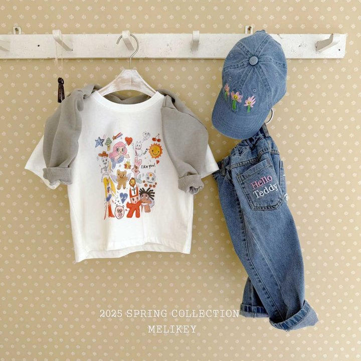 Melikey - Korean Children Fashion - #kidsstore - Flower Blue Ball Cap - 6