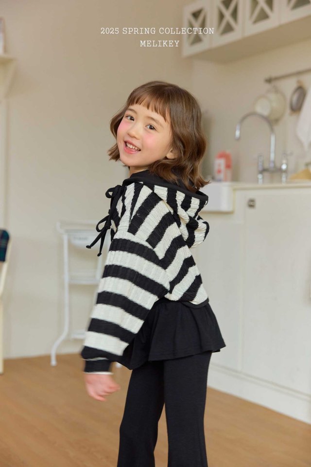Melikey - Korean Children Fashion - #kidsstore - Hood Knit Bolero Cardigan - 6