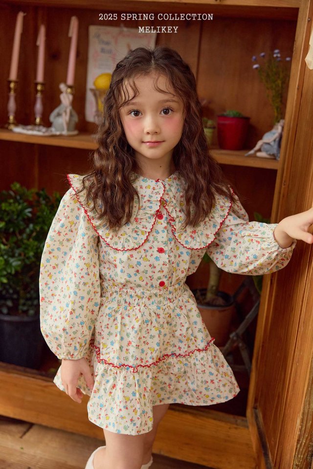 Melikey - Korean Children Fashion - #kidsstore - Garden Frill Skirt - 3