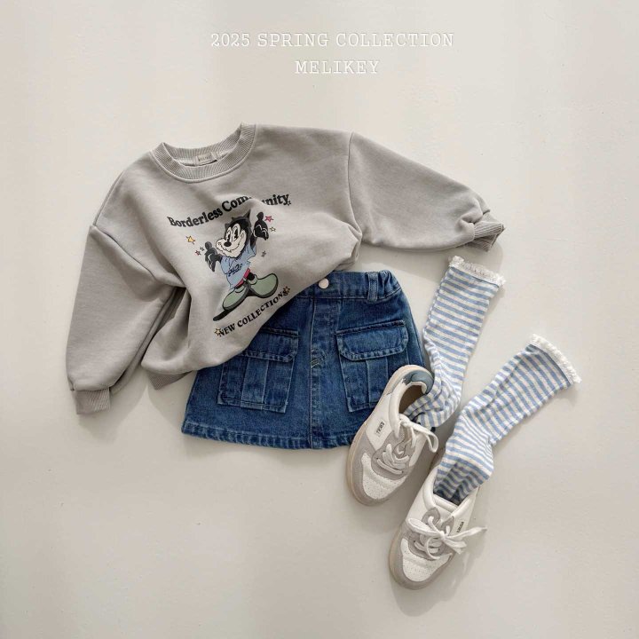 Melikey - Korean Children Fashion - #kidsstore - Miu Denim Skirt - 4