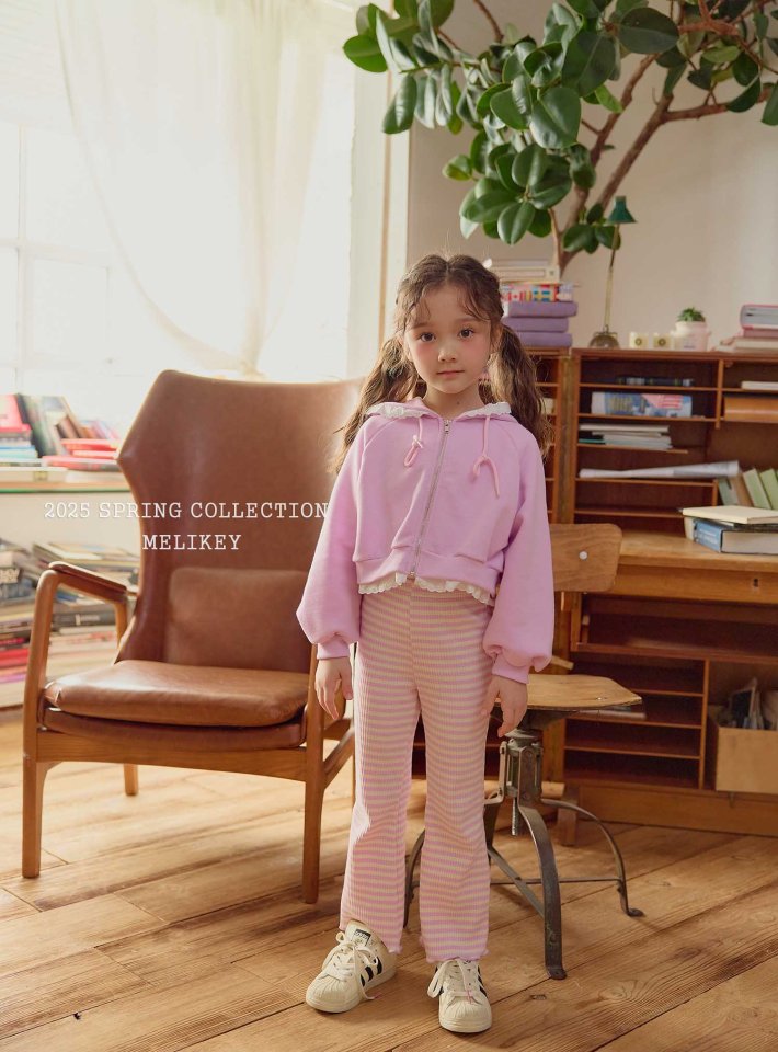 Melikey - Korean Children Fashion - #kidzfashiontrend - Jelly Ribbed Bootcut Pants - 5