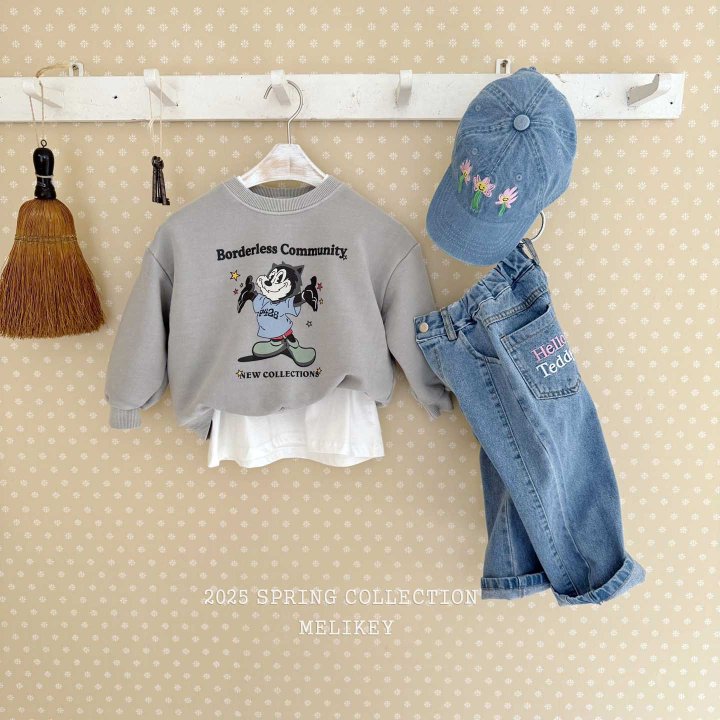 Melikey - Korean Children Fashion - #kidzfashiontrend - Flower Blue Ball Cap - 7