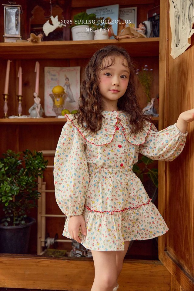 Melikey - Korean Children Fashion - #kidsstore - Garden Frill Skirt - 4