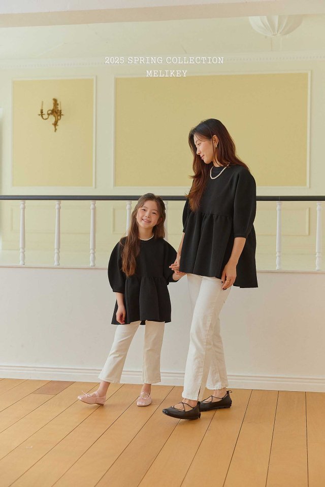 Melikey - Korean Children Fashion - #kidzfashiontrend - Cotton Slit Pants (with Mom)