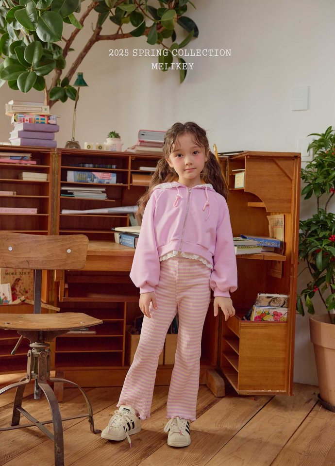 Melikey - Korean Children Fashion - #littlefashionista - Jelly Ribbed Bootcut Pants - 7