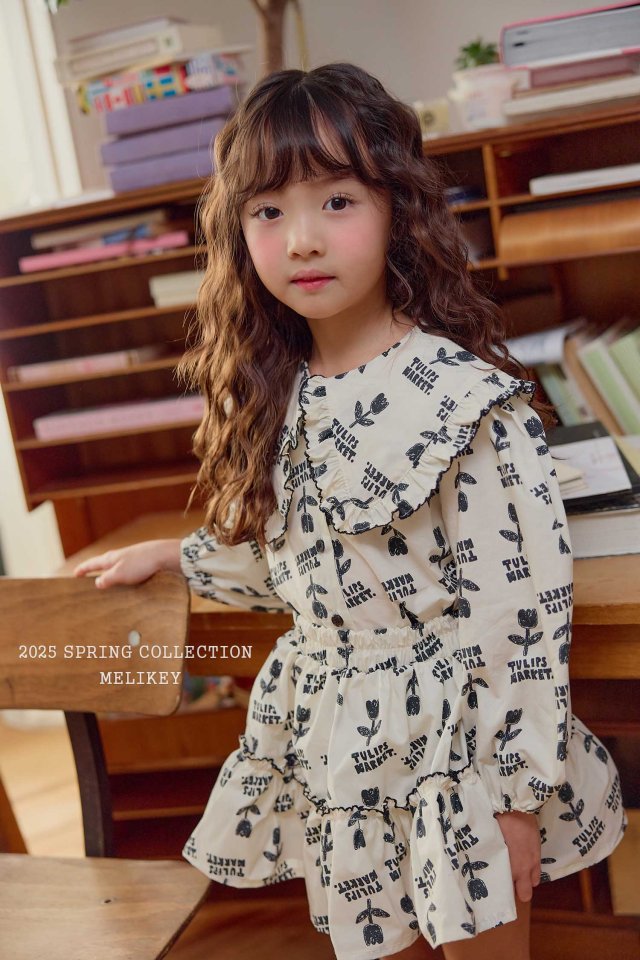 Melikey - Korean Children Fashion - #littlefashionista - Pin Coat Frill Blouse - 3