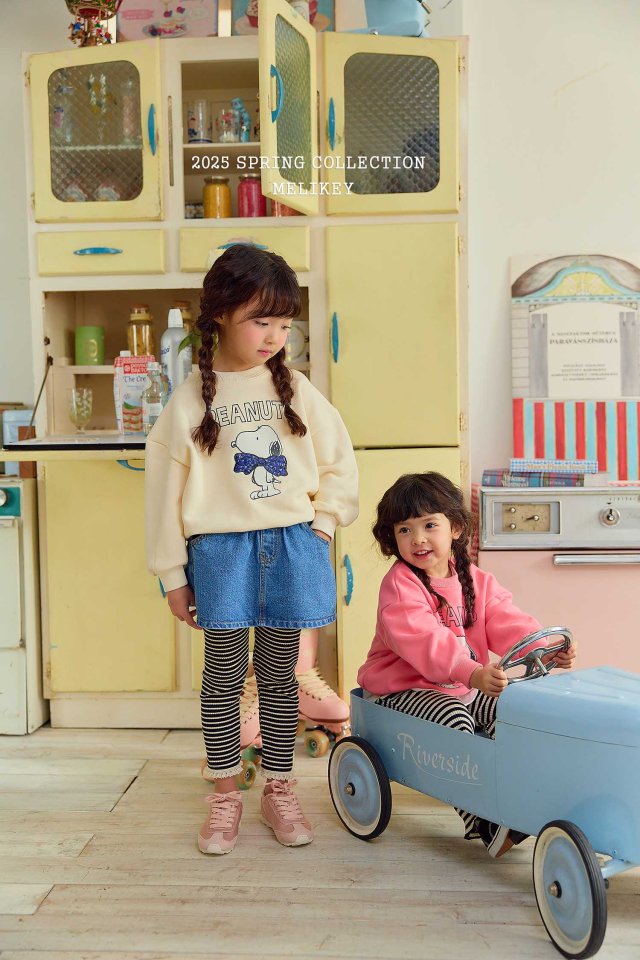 Melikey - Korean Children Fashion - #littlefashionista - Layered Short Denim Skirt - 8