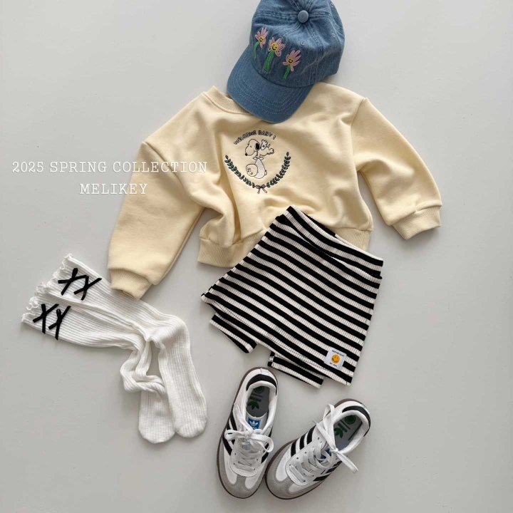 Melikey - Korean Children Fashion - #littlefashionista - Stripe Biker Wrap Leggings - 5