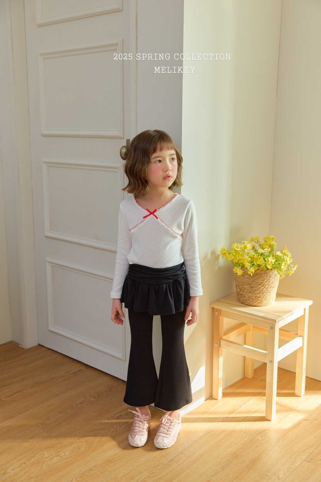 Melikey - Korean Children Fashion - #littlefashionista - Ballet Shirring Bootcut Pants - 8