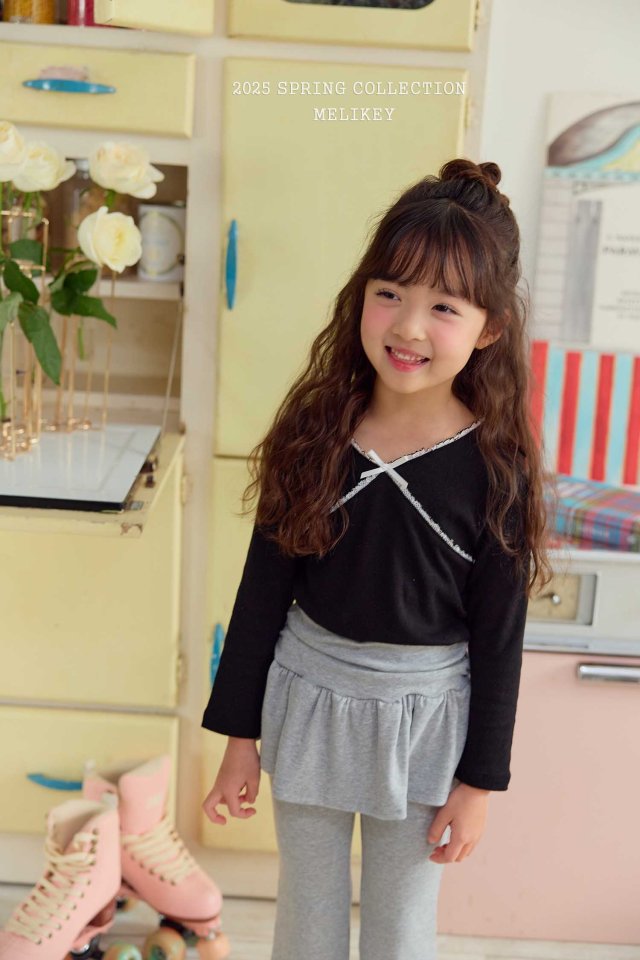 Melikey - Korean Children Fashion - #littlefashionista - Dia Ribbon Tee - 7