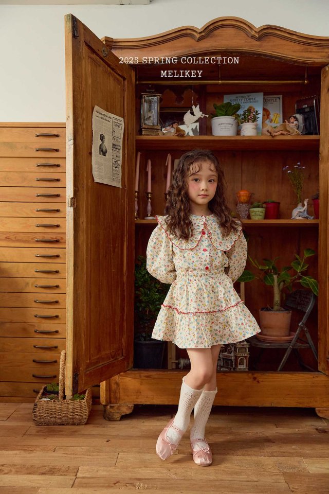 Melikey - Korean Children Fashion - #littlefashionista - Garden Frill Skirt - 6