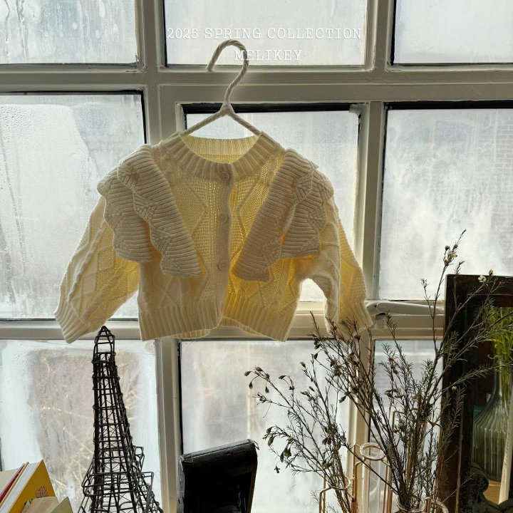 Melikey - Korean Children Fashion - #magicofchildhood - Pastel Frill Cardigan - 2