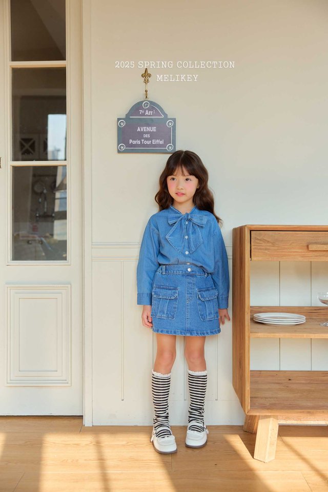 Melikey - Korean Children Fashion - #magicofchildhood - Miu Denim Skirt - 7