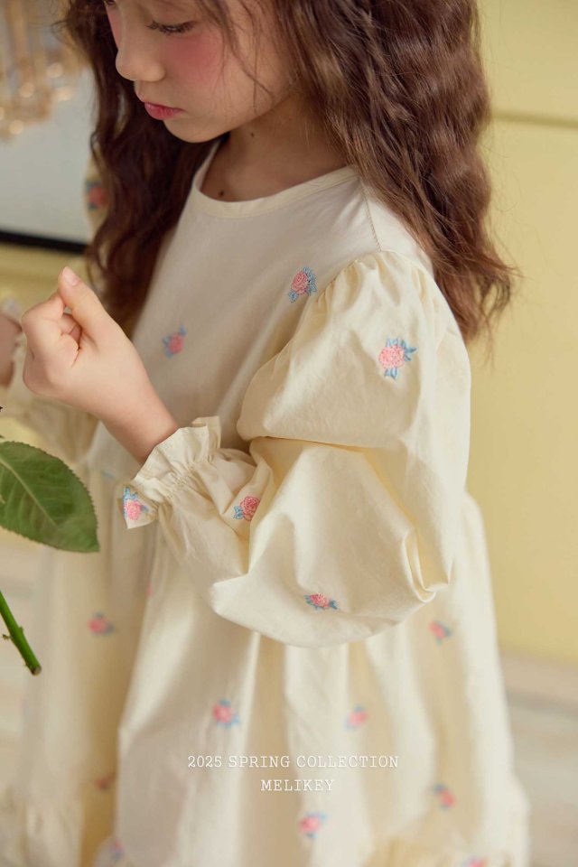 Melikey - Korean Children Fashion - #magicofchildhood - Jasmine Embroidery One-piece - 6