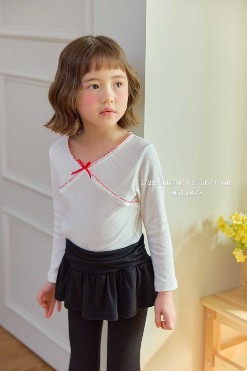 Melikey - Korean Children Fashion - #magicofchildhood - Dia Ribbon Tee - 8