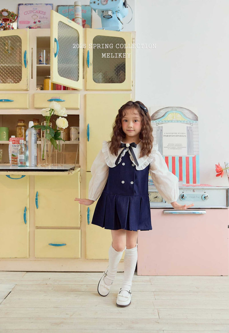 Melikey - Korean Children Fashion - #minifashionista - Atte Denim One-piece - 2