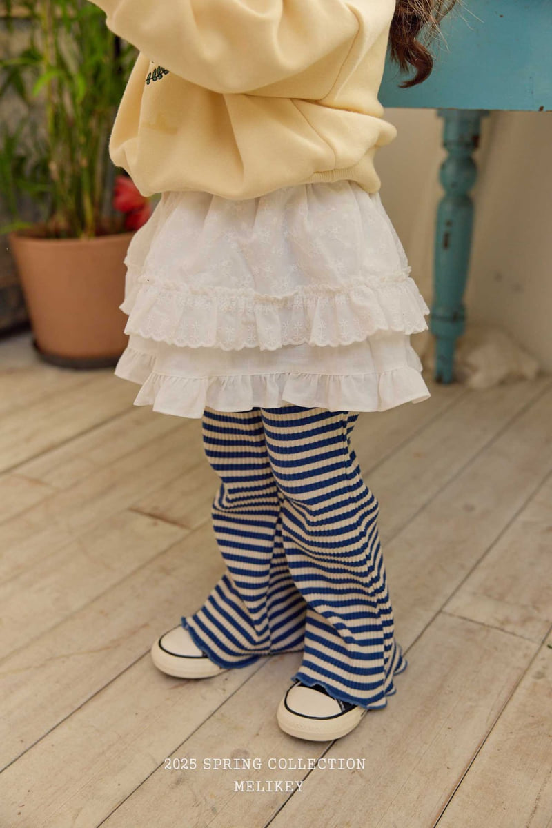 Melikey - Korean Children Fashion - #minifashionista - Jelly Ribbed Bootcut Pants - 9