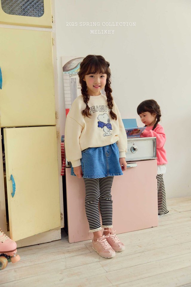 Melikey - Korean Children Fashion - #minifashionista - Layered Short Denim Skirt - 10