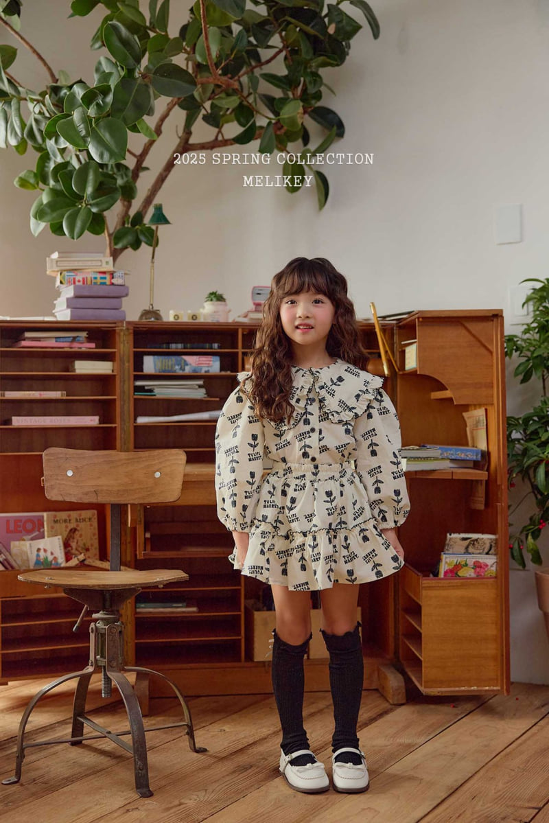 Melikey - Korean Children Fashion - #minifashionista - Garden Frill Skirt - 8