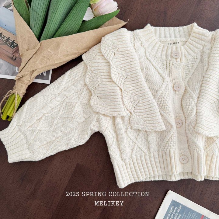 Melikey - Korean Children Fashion - #minifashionista - Pastel Frill Cardigan - 4