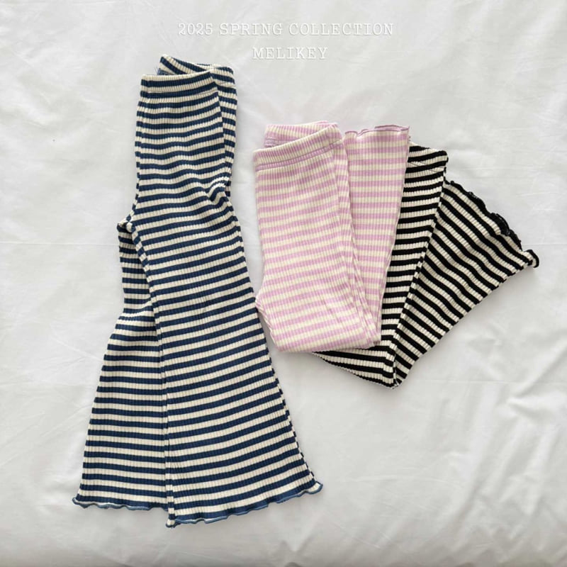 Melikey - Korean Children Fashion - #prettylittlegirls - Jelly Ribbed Bootcut Pants - 10