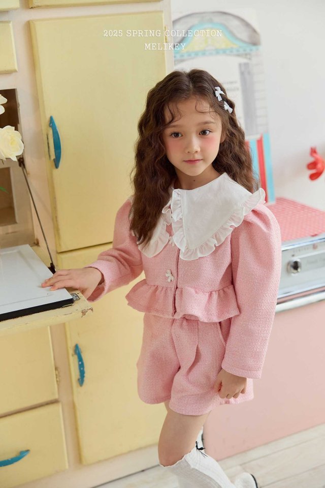 Melikey - Korean Children Fashion - #prettylittlegirls - Basic Frill Blouse