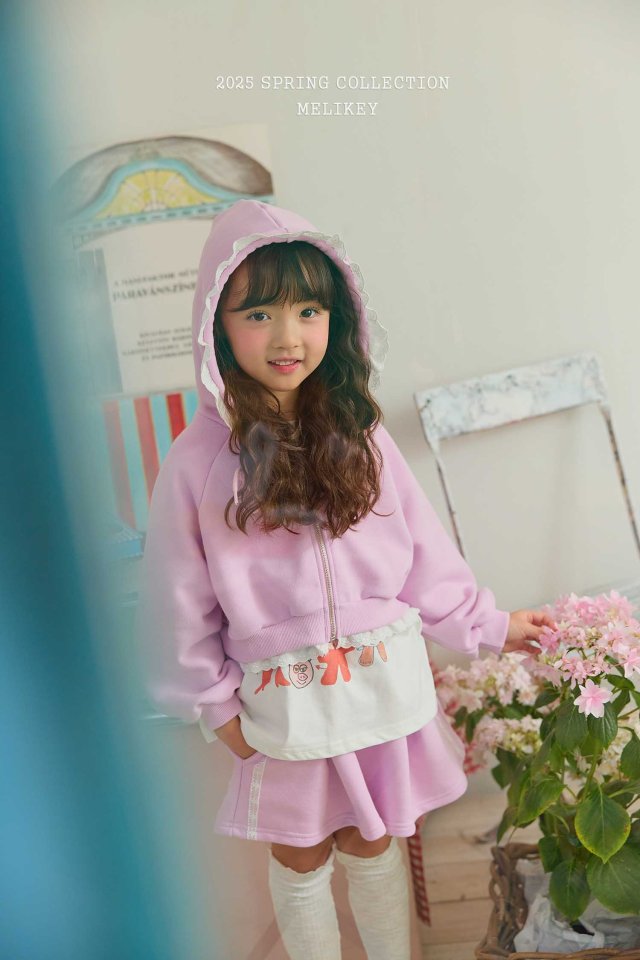 Melikey - Korean Children Fashion - #minifashionista - Franfranc Hooded Zip-up Jacket - 4