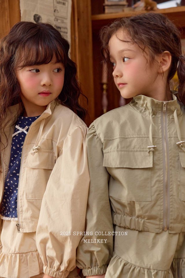 Melikey - Korean Children Fashion - #prettylittlegirls - Pocket Short Jumper