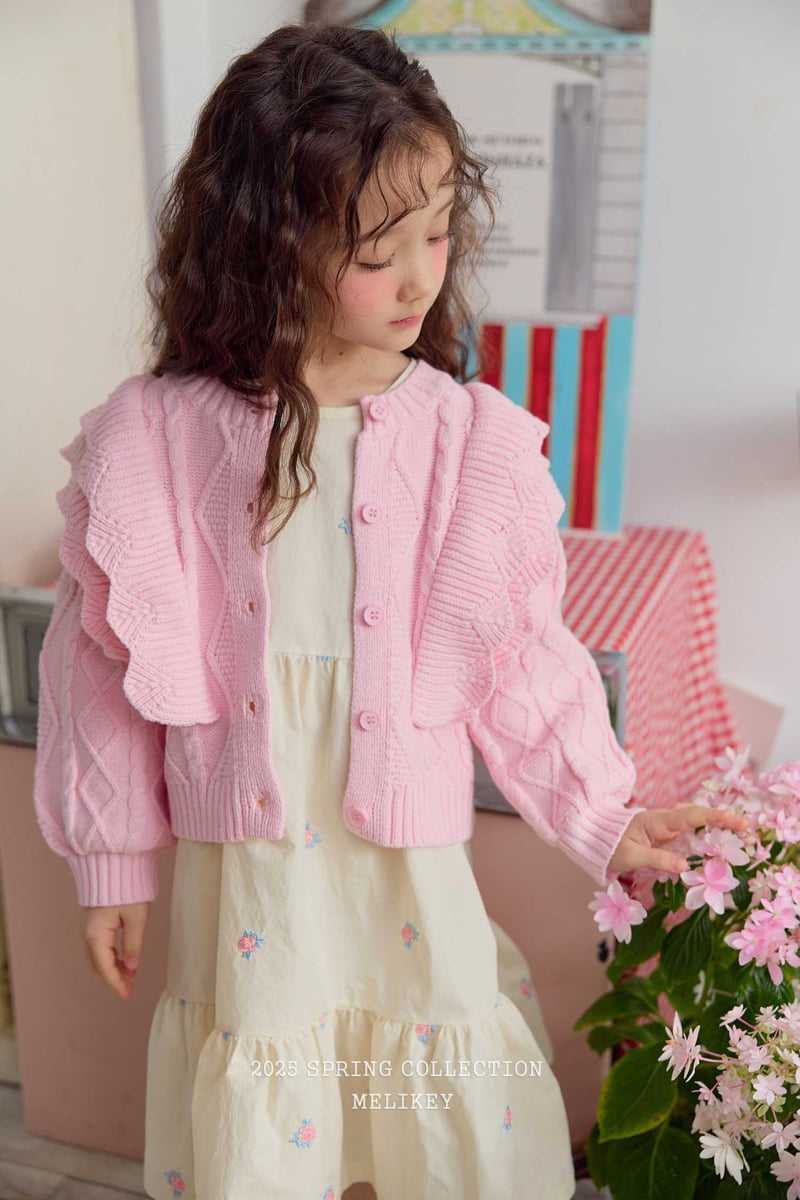Melikey - Korean Children Fashion - #stylishchildhood - Pastel Frill Cardigan - 7