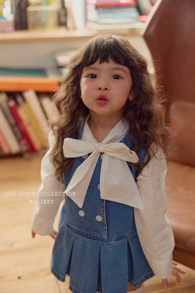 Melikey - Korean Children Fashion - #stylishchildhood - Atte Denim One-piece - 5