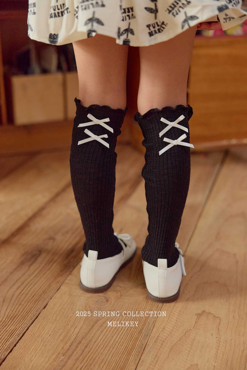 Melikey - Korean Children Fashion - #stylishchildhood - Butterfly Ribbon Long Socks - 10